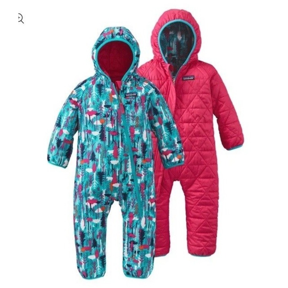 Infant Toddler Patagonia Reversible Snowsuit Sz 18-24 Months Clean